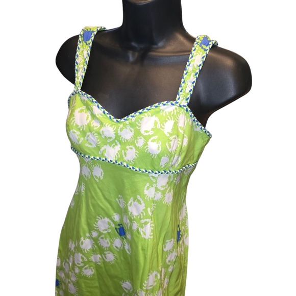 Lilly Pulitzer Green Floral Mini Dress - Picture 4 of 7